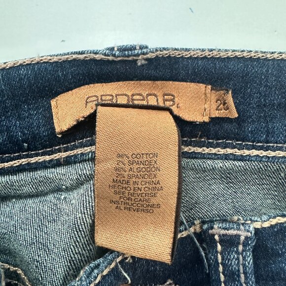Arden B Bootcut Women's size 25 Dark Wash Blue Denim Jeans - Picture 3 of 4